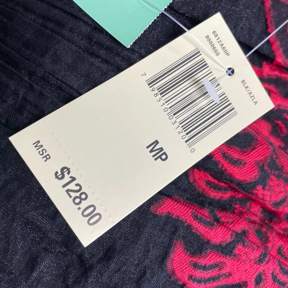 NWT Max Edition Black Print Dress Size Medium Petite - Picture 9 of 9
